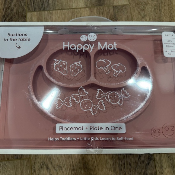 NEVER OPENED ezpz Happy Mat  - Blush - Placemat & Plate in one - Picture 3 of 3